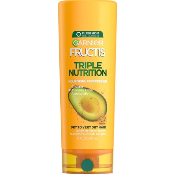 Garnier Fructis Triple Nutrition Nourishing Conditioner w Avocado Oil, 12 fl - Picture 1 of 1